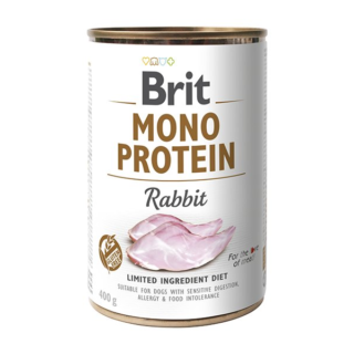 BRIT CAN MONOPROTEIN RABBIT 400GR