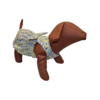 WOOF MODA ΦΟΡΕΜΑ FLORAL BLUE XXL