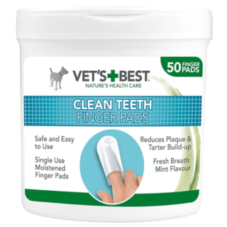 VET'S BEST DENTAL FINGER WIPES (50PCS)