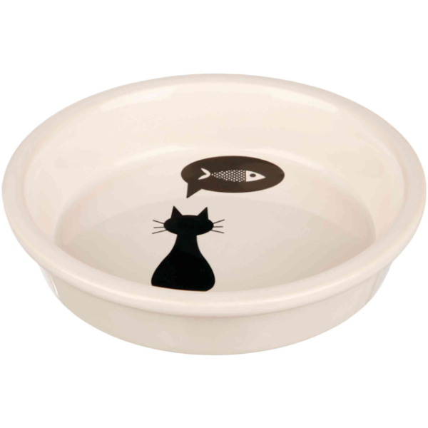 TRIXIE ΠΙΑΤΟ ΚΕΡΑΜΙΚΟ ΓΑΤΑΣ ΛΕΥΚΟ 250ML/13CM