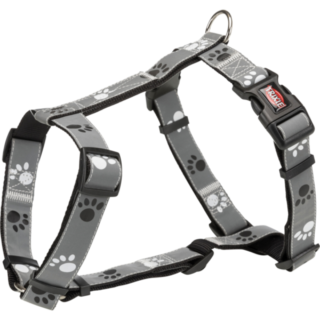 TRIXIE ΣΑΜΑΡΙ SILVER REFLECT XS/S 30-40CM/15MM BLACK/GREY