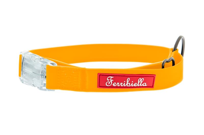 FERRIBIELLA COLLAR FUN FLAT 45-70CM/25MM ORANGE