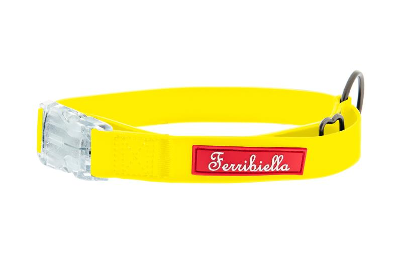 FERRIBIELLA COLLAR FUN FLAT 30-50CM/20MM YELLOW