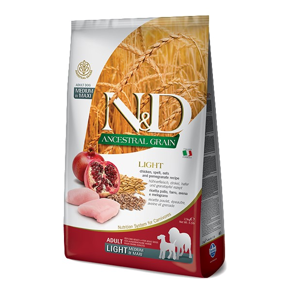N&D DOG LG CHICKEN & POMEGRAN LIGHT MED/MAX 2.5KG