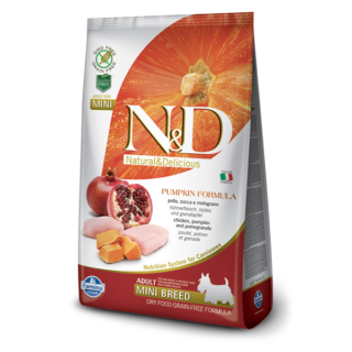 N&D DOG PUMPKIN CHICKEN & POMEGRANATE ADULT MINI 2.5KG