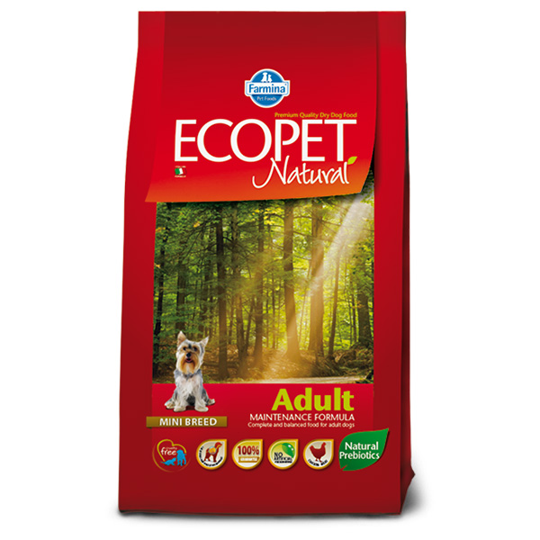 ECOPET NATURAL ADULT MINI 12KG+2KG