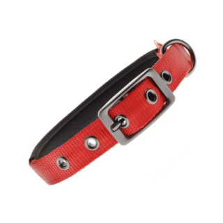 FERRIBIELLA COLLAR NYLON PADDED 75X2.5CM RED
