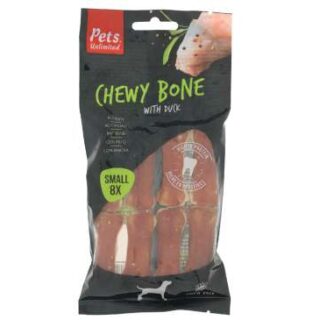 PETS UNLIMITED CHEW BONE DUCK SMALL 8TMX
