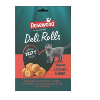 ROSEWOOD DELI ROLLS CHICKEN & BEEF 4X40GR