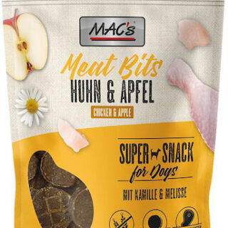 MAC'S DOG SNACK MEAT BITS ΜΕ ΚΟΤΟΠΟΥΛΟ & ΜΗΛΟ GF 90GR