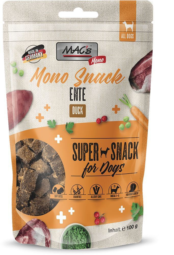 MAC'S DOG MONO SNACK ΜΕ ΠΑΠΙΑ GF 100GR