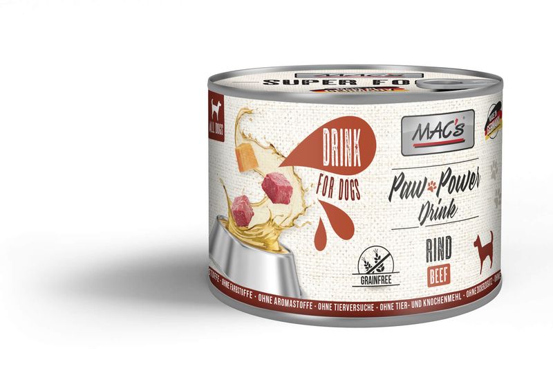 MAC'S DOG PAW POWER DRINK BEEF GF 200GR