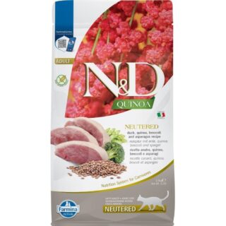 N&D CAT QUINOA NEUTERED DUCK 300GR