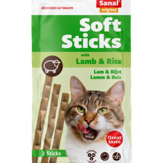 SANAL CAT SOFT STICKS LAMB & RICE 15GR (3PCS)