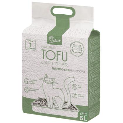 VELVET PAW TOFU CAT LITTER BAMBOO CHARCOAL 6LT