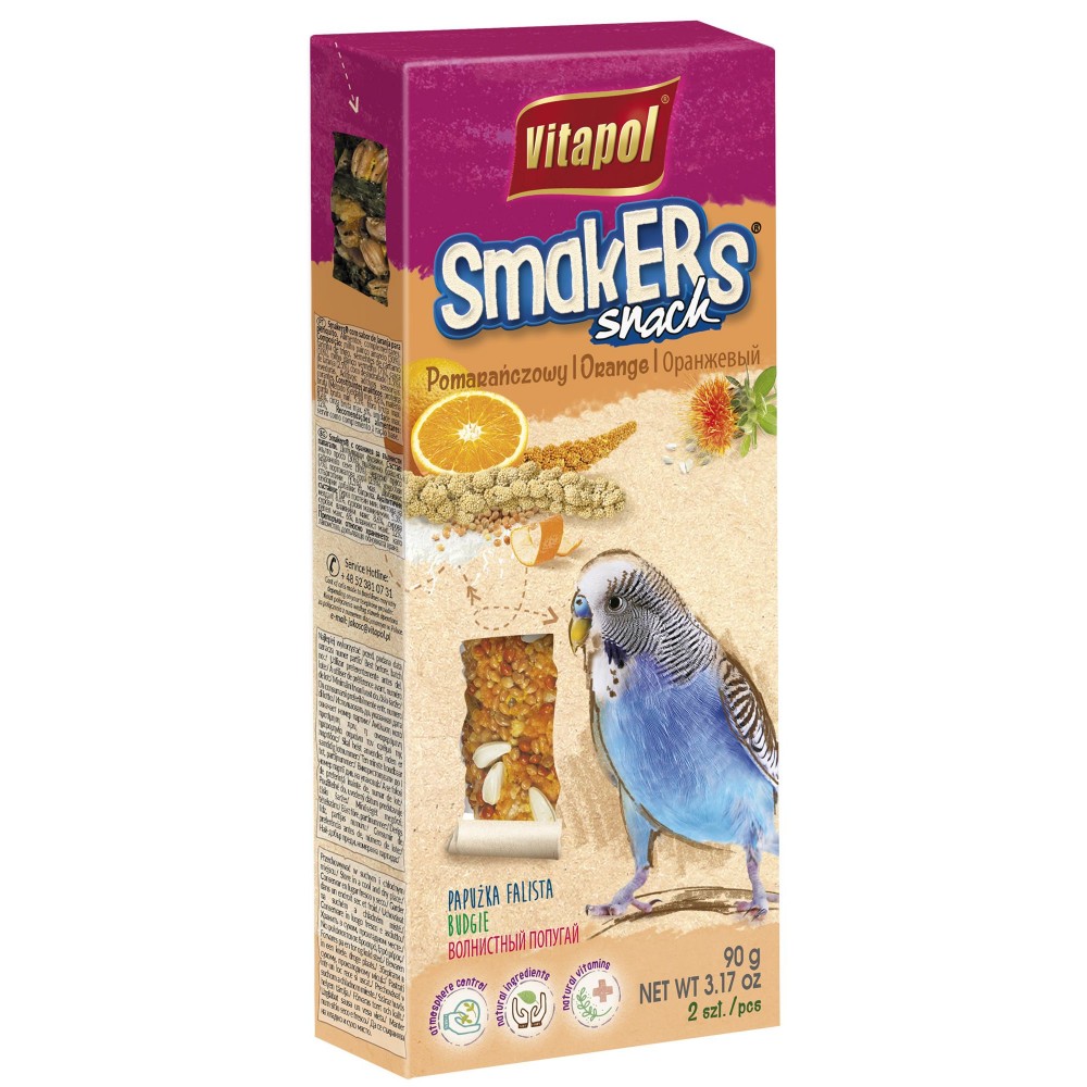VITAPOL SMAKERS ΠΑΠΑΓΑΛΑΚΙ ORANGE 90GR (2 PCS)