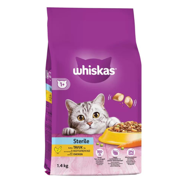 WHISKAS STERILISED CHICKEN 14KG