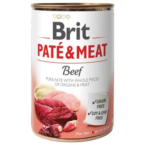 BRIT CARE CAN PATE & MEAT BEEF 400GR