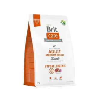 BRIT CARE DOG HYPOALLERGENIC ADULT MEDIUM LAMB 3KG