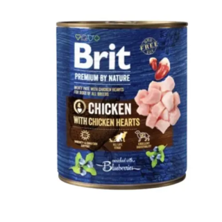 Brit Premium Can Chicken With Hearts 800Gr