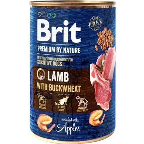Brit Premium Can Lamb With Buckwheat 800Gr