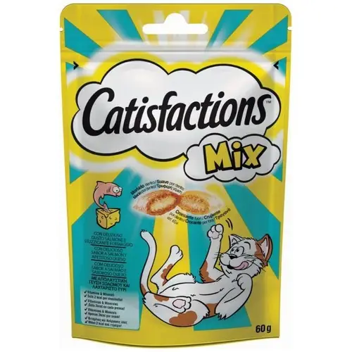 CATISFACTIONS MIX (SALMON/CHEESE) 60GR