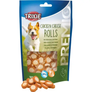 TRIXIE ΛΙΧΟΥΔΙΑ PREMIO CHICKEN/CHEESE ROLLS 100GR