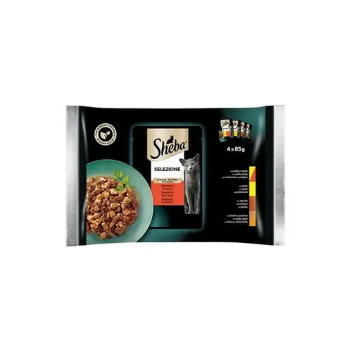 Sheba Mega Pack Επιλεγμενο Κρεας 4Χ85Gr