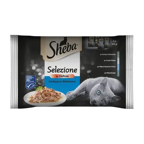 Sheba Mega Pack Επιλεγμενα Θαλασσινα 4Χ85Gr