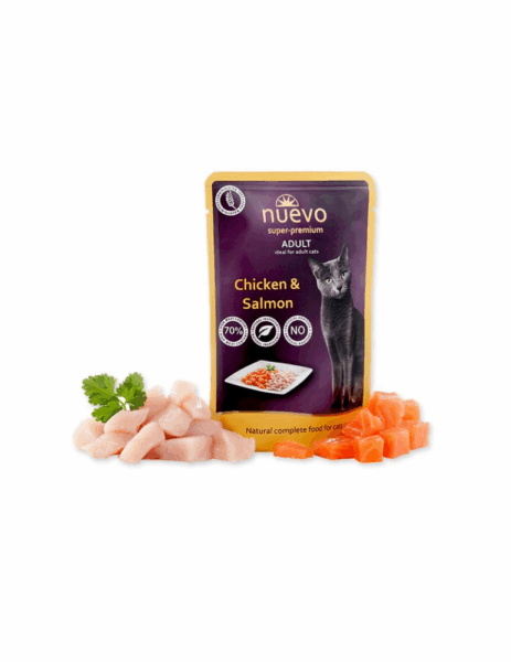 Nuevo Pouch Adult Chicken & Salmon 85Gr