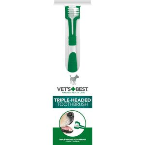 VET'S BEST TRIPLE HEADED TOOTHBRUSH