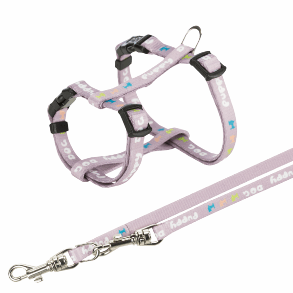 TRIXIE ΣΕΤ ΣΑΜΑΡΙ & ΟΔΗΓΟΣ JUNIOR 23-34CM/8MM LILAC