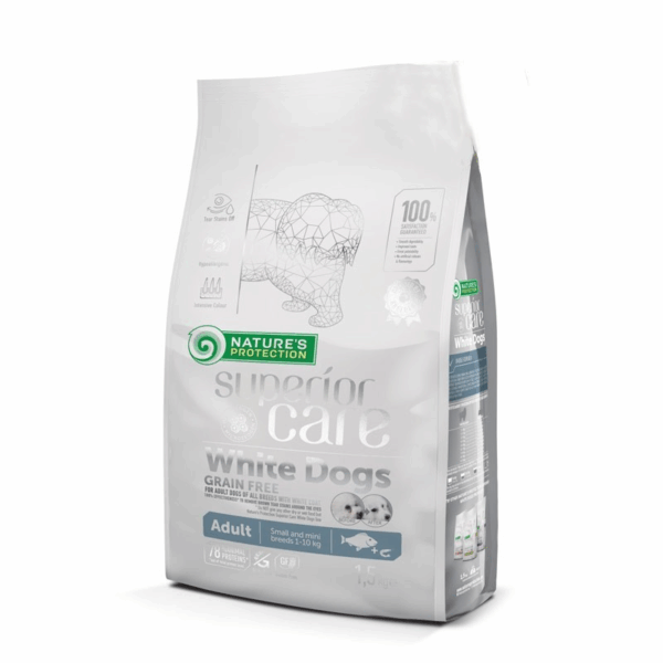 Nature'S Protection White Dog Gf Adult White Fish & Krill 1.5Kg