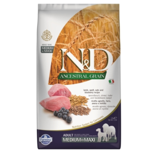 N&D DOG LG LAMB & BLUEBERRY ADULT MED/MAX 2.5KG