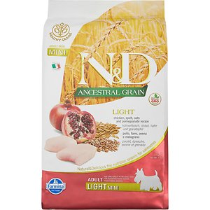 N&D DOG LG CHICKEN & POMEGRAN LIGHT MINI 2.5KG