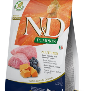 N&D CAT PUMPKIN NEUTERED LAMB 5KG