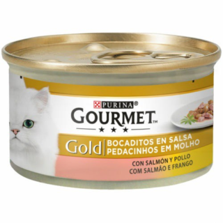 Gourmet Gold Salmon & Chicken In Sauce 85Gr