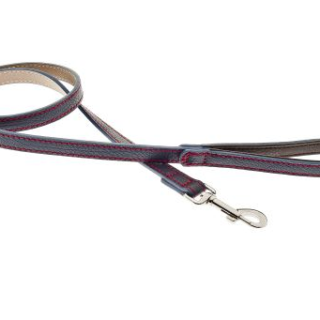 FERRIBIELLA LEASH LEATHER ALBERTO 120CM/19MM BLUE