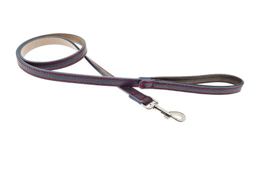 FERRIBIELLA LEASH LEATHER ALBERTO 120CM/19MM BLUE