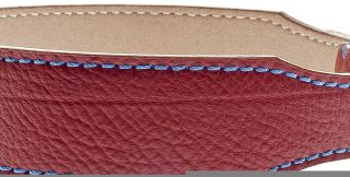 FERRIBIELLA COLLAR LEATHER ALBERTO 55-66CM/3.8MM BLUE