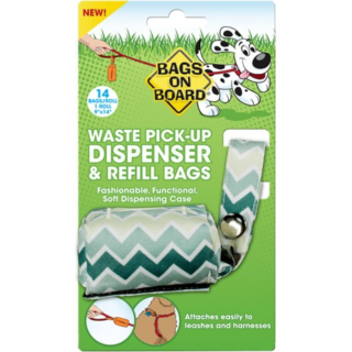 BOB FABRIC DISPENSER CHEVRON GREEN
