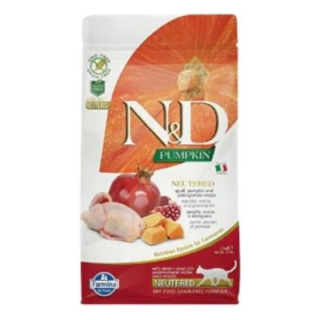 N&D CAT PUMPKIN NEUTERED QUAIL 5KG