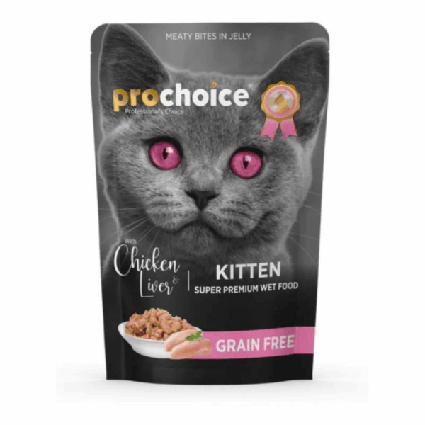 Prochoice Pouch Kitten Chicken/Liver Gf 85Gr