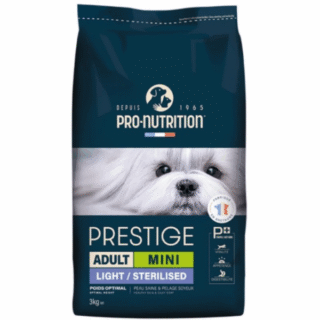 Pro-Nutrition Prestige Dog Adult Light/Sterilised Mini 3Kg