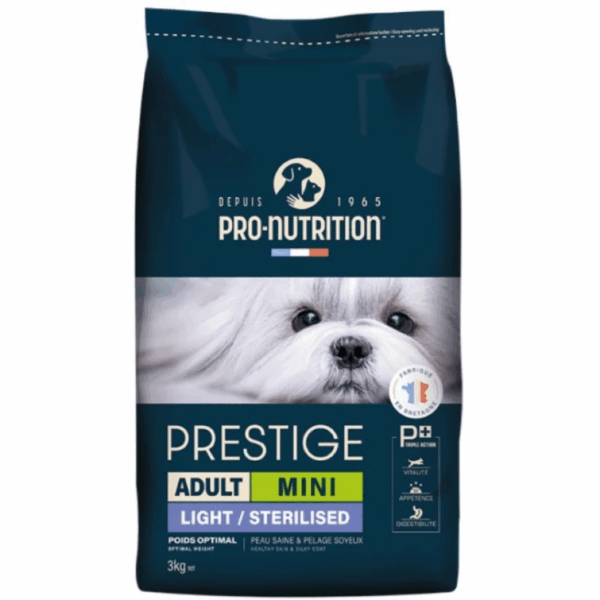 Pro-Nutrition Prestige Dog Adult Light/Sterilised Mini 3Kg