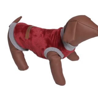 Woof Moda Μπλουζα Φλις Αμανικη Μπορντο M 31Cm