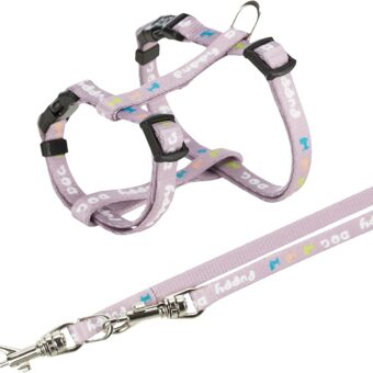 TRIXIE ΣΕΤ ΣΑΜΑΡΙ & ΟΔΗΓΟΣ JUNIOR 27-45CM/10MM LILAC